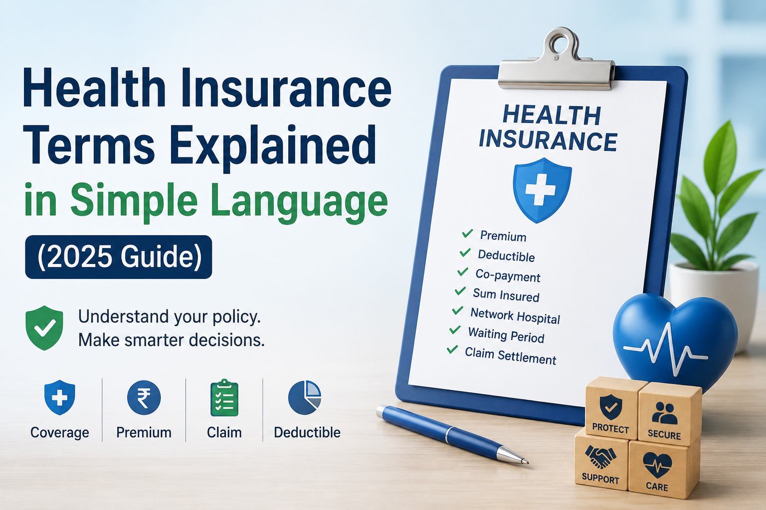 Health Insurance Terms Explained in Simple Language (2025 Guide)