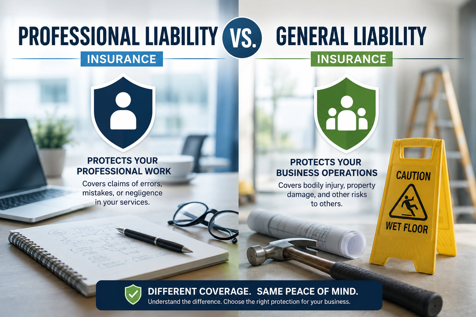 Professional Liability vs. General Liability Insurance: Key Differences Explained